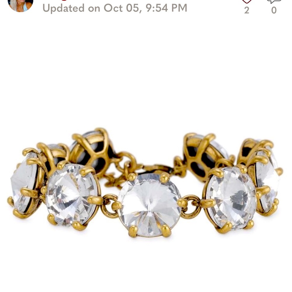 Stella & Dot Amelia Sparkle Bracelet Gold Retired